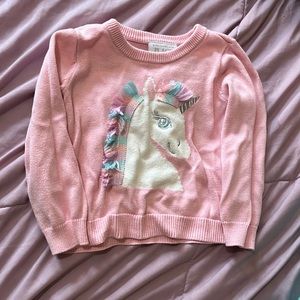 Pink The Children’s Place Unicorn Sweater 18-24 months